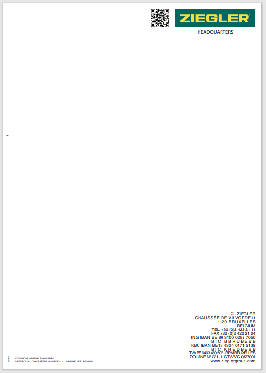 Papier à lettre Ziegler - r/v