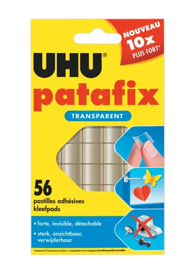 Patafix transparent - 56 pastilles
