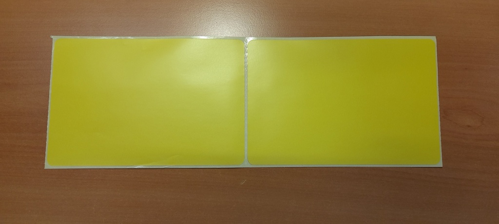 Euroétiquettes thermiques 100x150 mm jaunes -2000 pcs