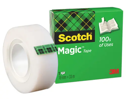 Ruban adhésif invisible mat Scotch Magic 810 - 33 m x 19 mm
