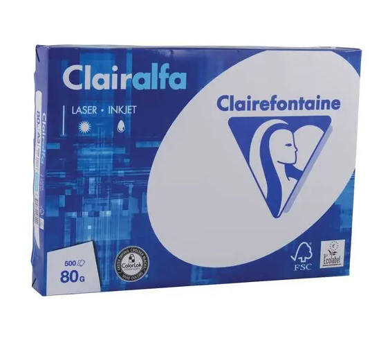 Ramette de papier extra-blanc A3 Clairalfa - 80g - CLAIREFONTAINE