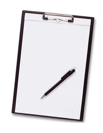 A4 Clipboard with PVC clip - 23 x 32 cm - Black