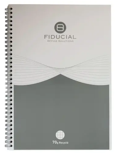Spiral notebook 70g A4 21x29.7cm 100 pages recycled