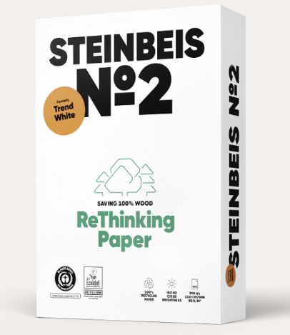 500 feuilles Papier copieur A3 Steinbeis n°2 (Trend white) 80g
