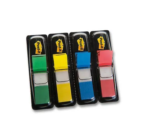 Distributeurs de 35 marque-pages repositionnables - 1,2 x 4,4 cm - 3M POST-IT