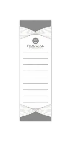 10 Étiquettes blanches pour classeurs dos large