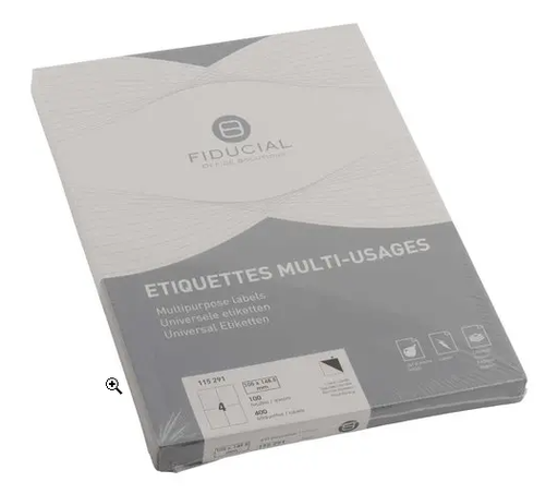 100 Label Sheets 105x148.5 mm