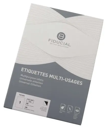 100 Grandes étiquettes A4 adhésives