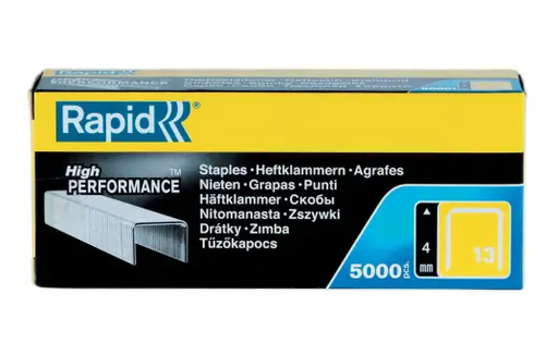 Boite de 5000 Rapid Agrafes en fil fin n° 13/4
