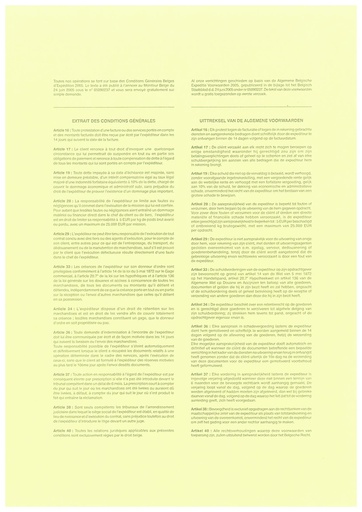 Delivery note LTA - French/Dutch - 2000 pcs