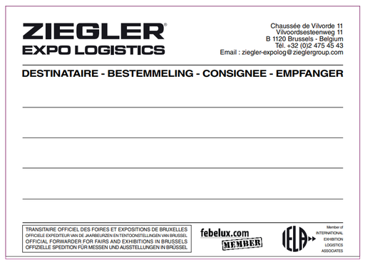 Label - Expo Logistics - Consignee / 150x210 mm (1000 units)