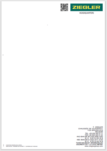 Ziegler briefpapier - r/v