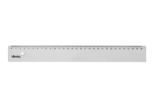 Eenvoudige tekenregel van 30 cm
